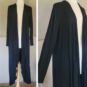 IN'VOLAND Long Black Cardigan | Womens XL